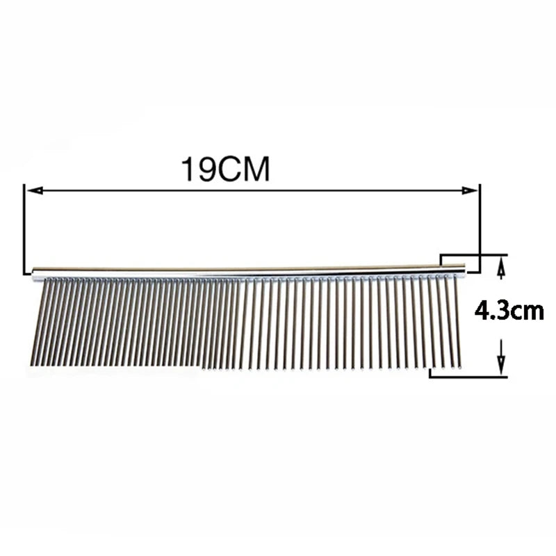 Puppy Grooming Comb Groomer For Dog stainless steel Groomer Pets Combs Hairbrush Cat Dog Grooming Combs Dog Hair Care