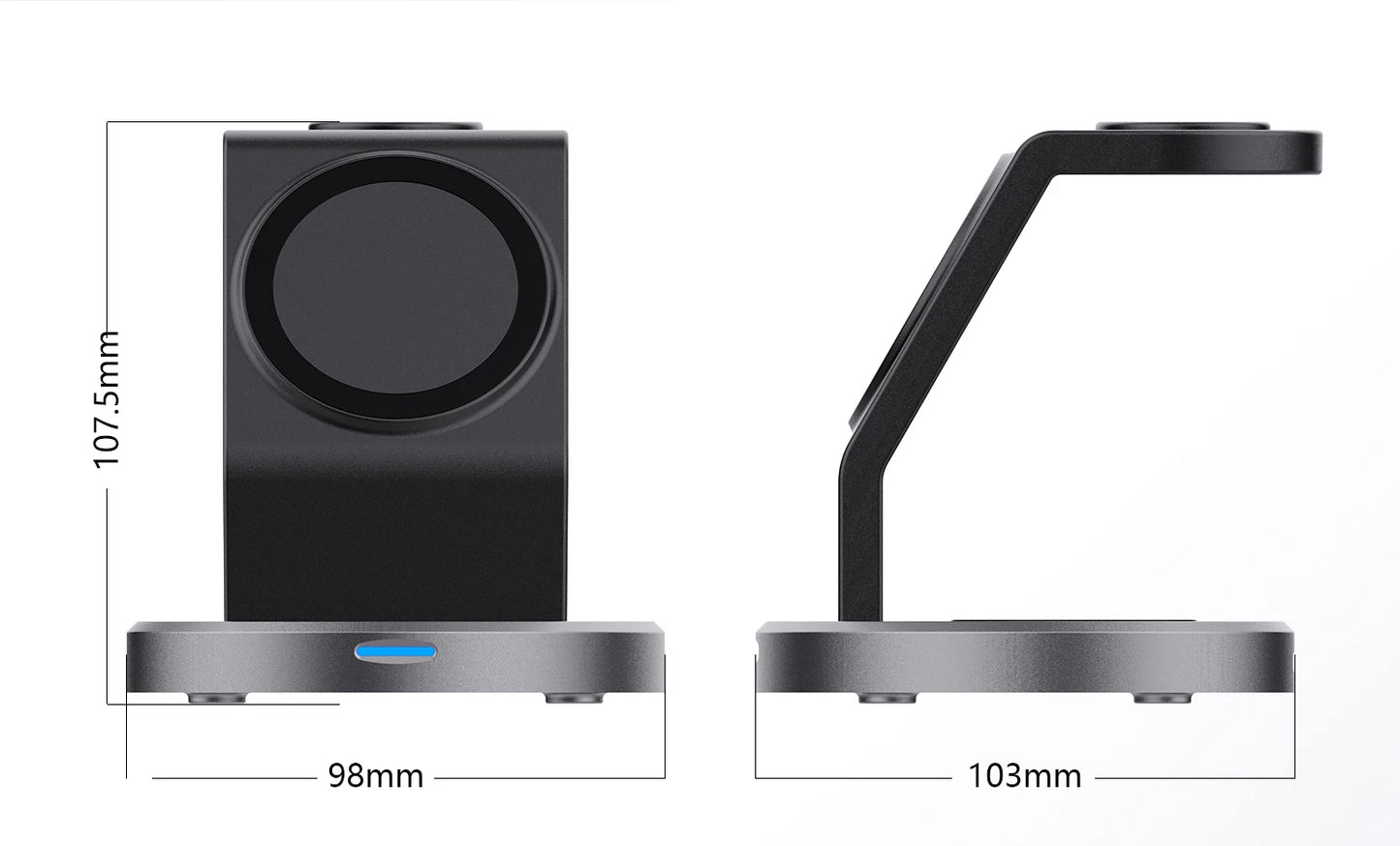 Magnetic Wireless 3in1 Charger Station 15W for Multiple Devices Wireless Charger Stand Charger Dock for Phone Smart Watch And Ea