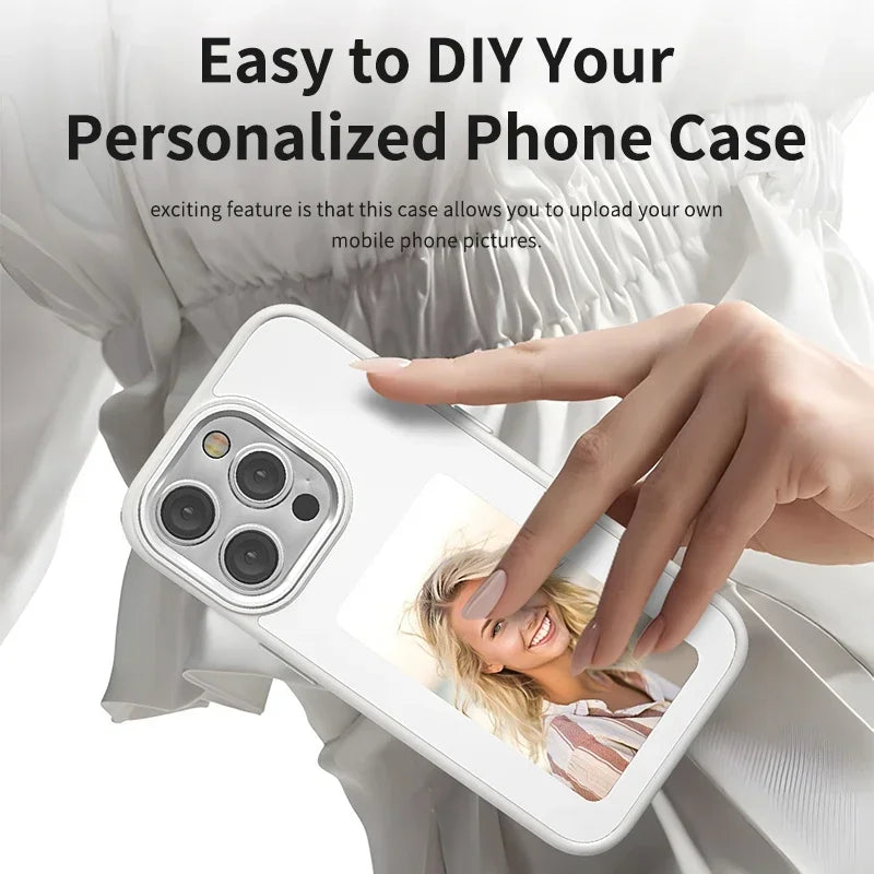 New designer Luxury NFC smart E ink screen Display mobile phone case cover for fundas iphone 15 15Pro 15Pro max DIY cases
