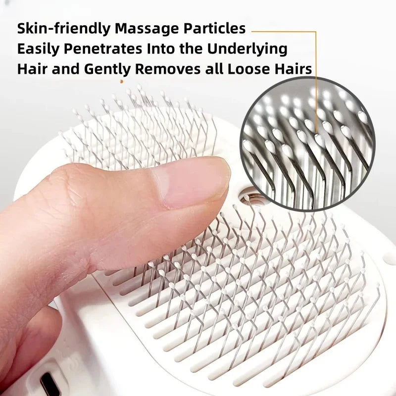 Pet Spray Hair Comb Pet Hair Remover Cleaning Brush Cats Grooming Accessories Tools Dematting Water Mist Humidifier Comb