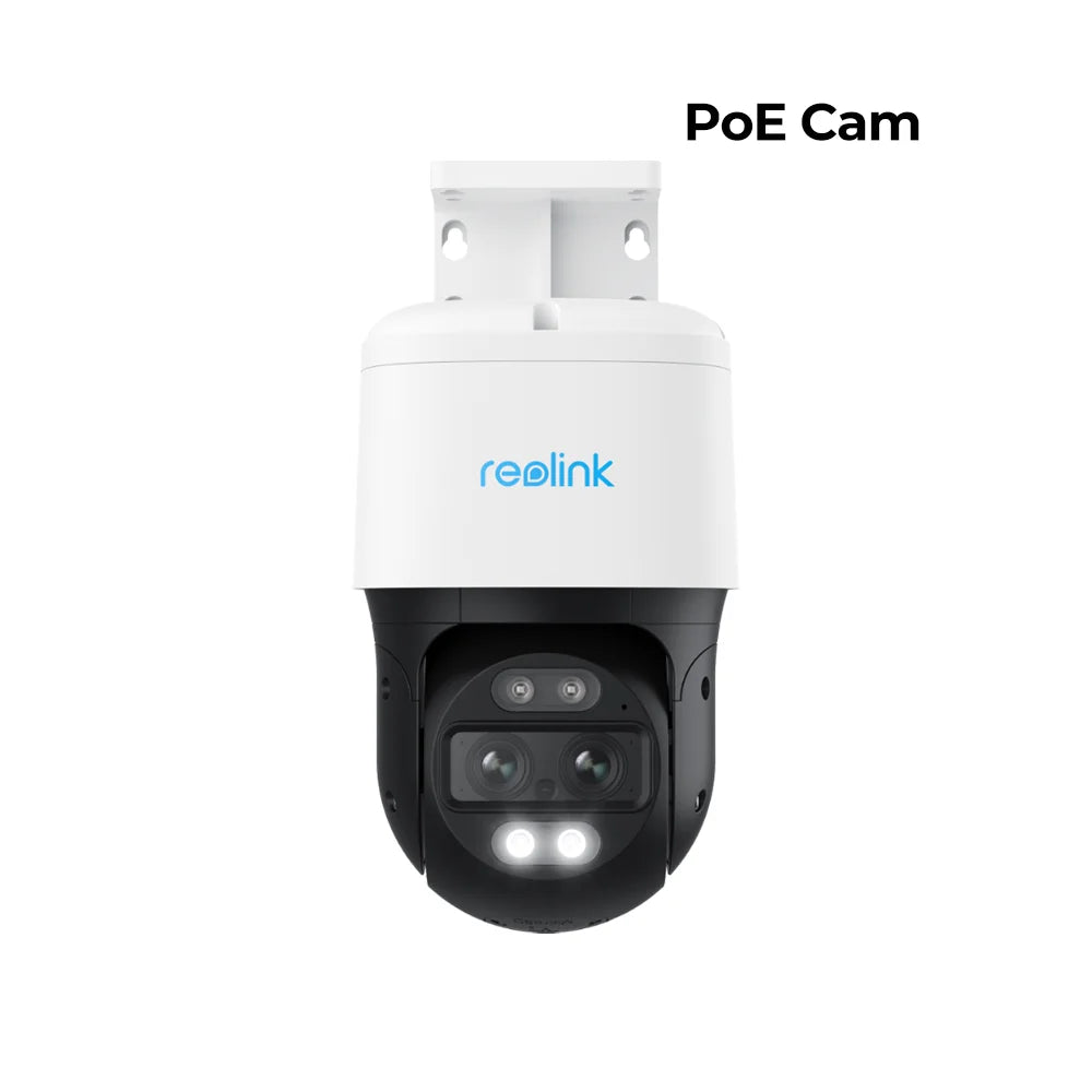 Reolink TrackMix Series Poe & WiFi Camera 4k Dual Lens PTZ Auto Tracking Outdoor Pet Car Human Detection 8MP IP Security Camera