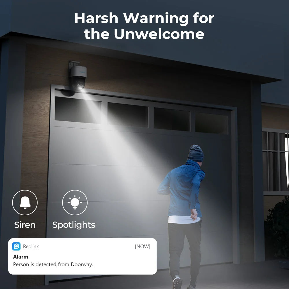 Reolink TrackMix Series Poe & WiFi Camera 4k Dual Lens PTZ Auto Tracking Outdoor Pet Car Human Detection 8MP IP Security Camera