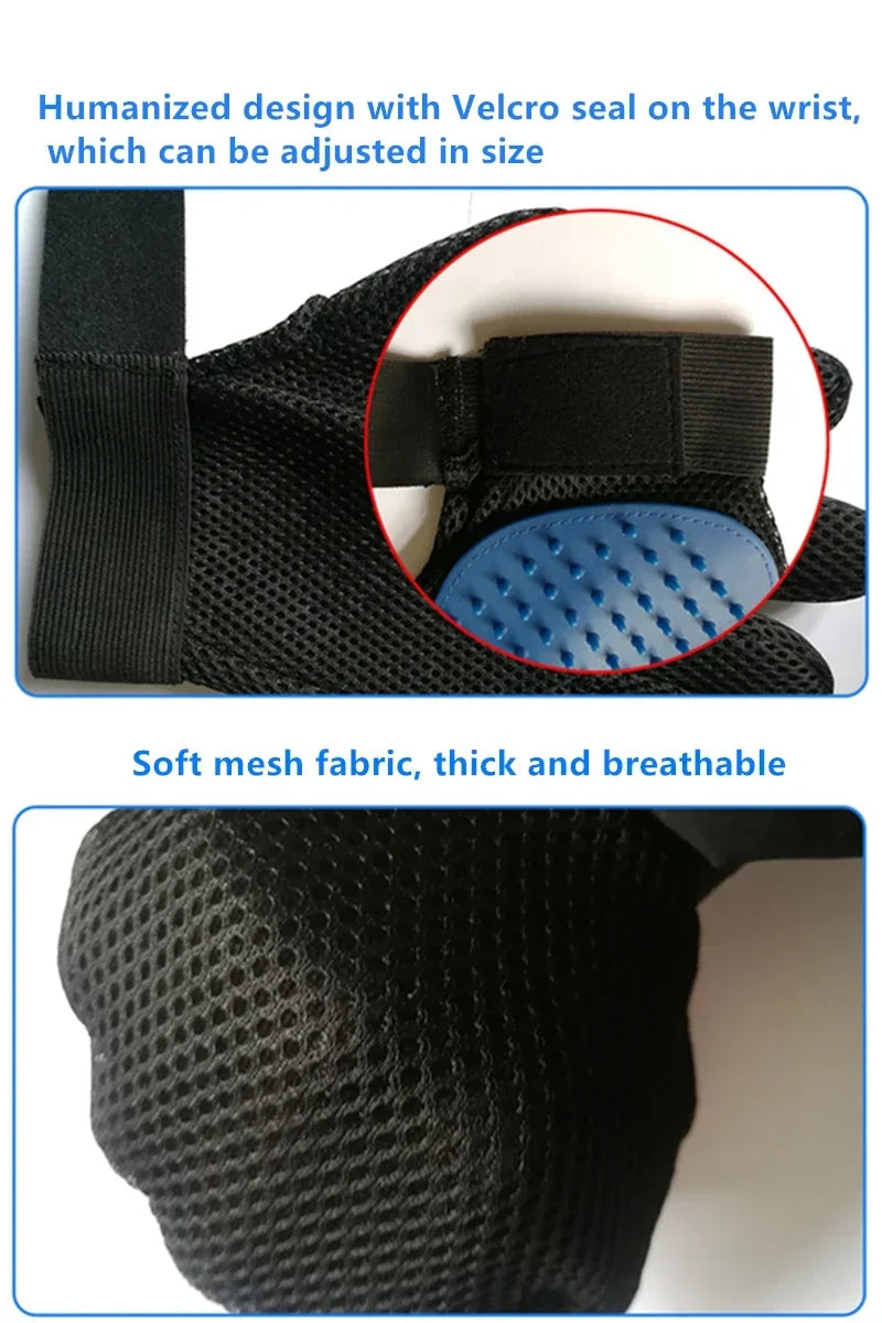 Pet Grooming Gloves Pets Hair Removal Brush Gloves Cats Dogs Horses Bath Brush Cleaning Massage Gloves Practical Pet Products
