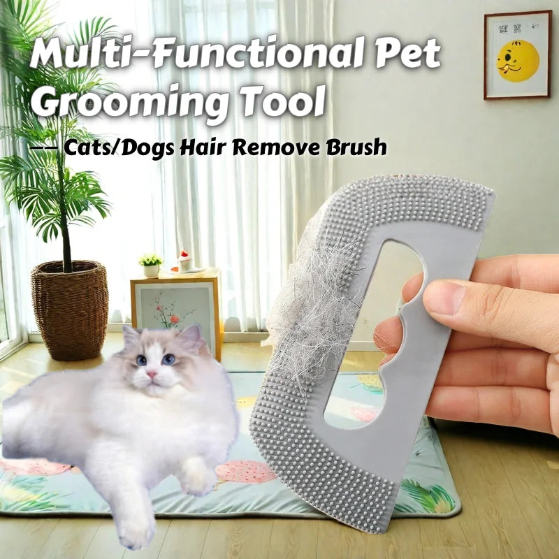 1/3/5 PCS Multi-Functional Pet Grooming Tool - Soft Gel Pet Products Lint Shaver & Sticky Roller for Cats/Dogs Hair Remove Brush