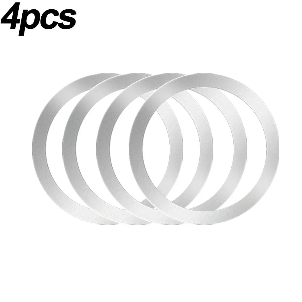 2024 Stainless Steel Universal Magnetic Metal Plate Ring For Magsafe Wireless Charger Iron Sheet Sticker Magnet Car Phone Holder