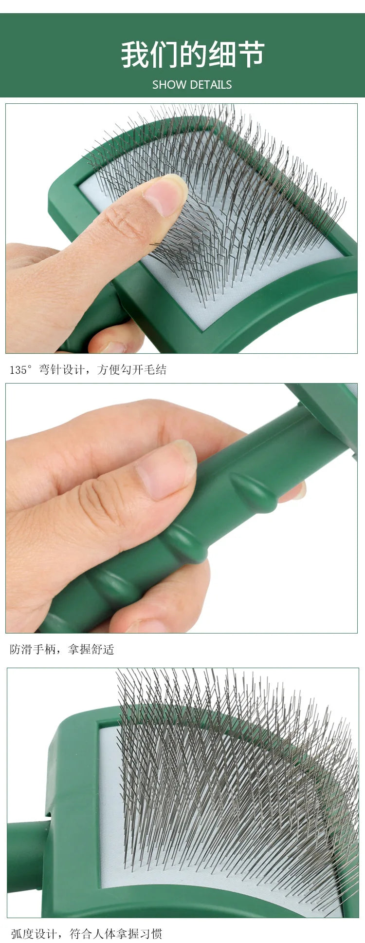 Pet Grooming Comb Shedding Hair Remove Needle Brush Slicker Massage Tool Large Dog Cat Pet Supplies Accessories