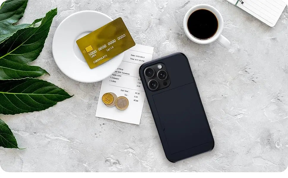 Case For iPhone 16 Pro Max 16 Plus 15 Pro 15 14 13 12 11 Wallet Card Holder Slide Slot Slim Hard PC Heavy Duty Protective Covers