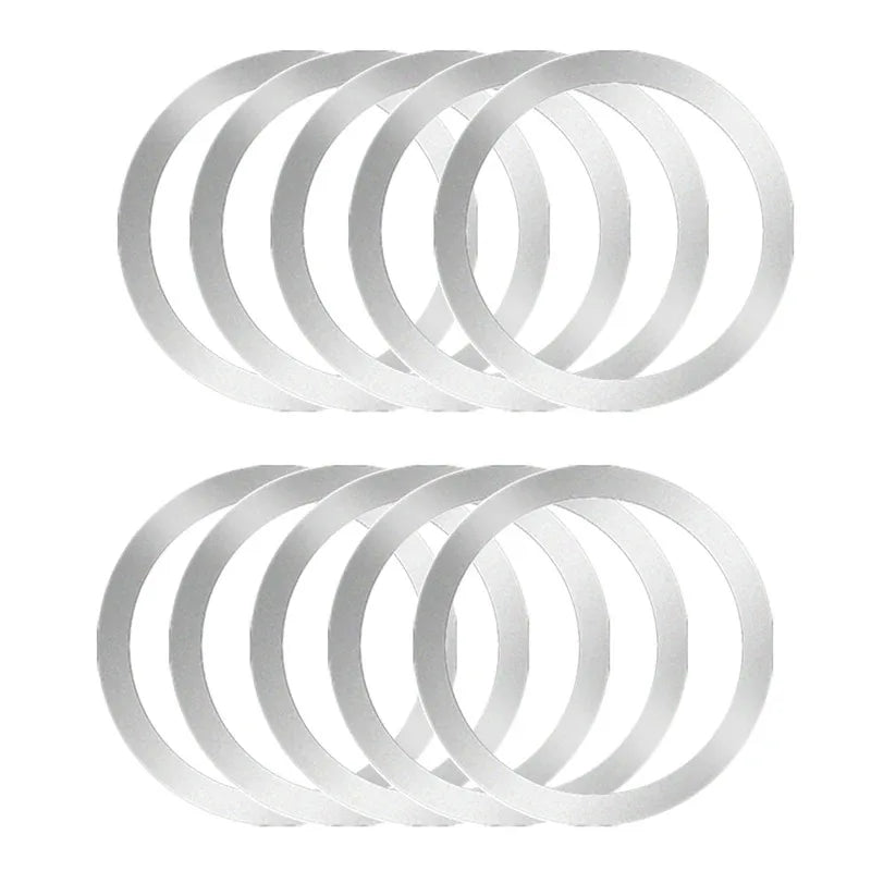 2024 Stainless Steel Universal Magnetic Metal Plate Ring For Magsafe Wireless Charger Iron Sheet Sticker Magnet Car Phone Holder