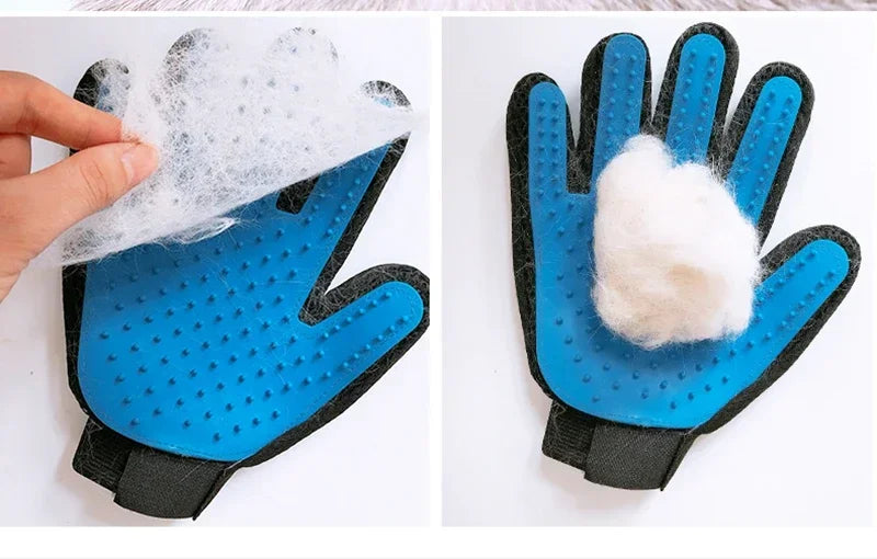 Pet Grooming Gloves Pets Hair Removal Brush Gloves Cats Dogs Horses Bath Brush Cleaning Massage Gloves Practical Pet Products