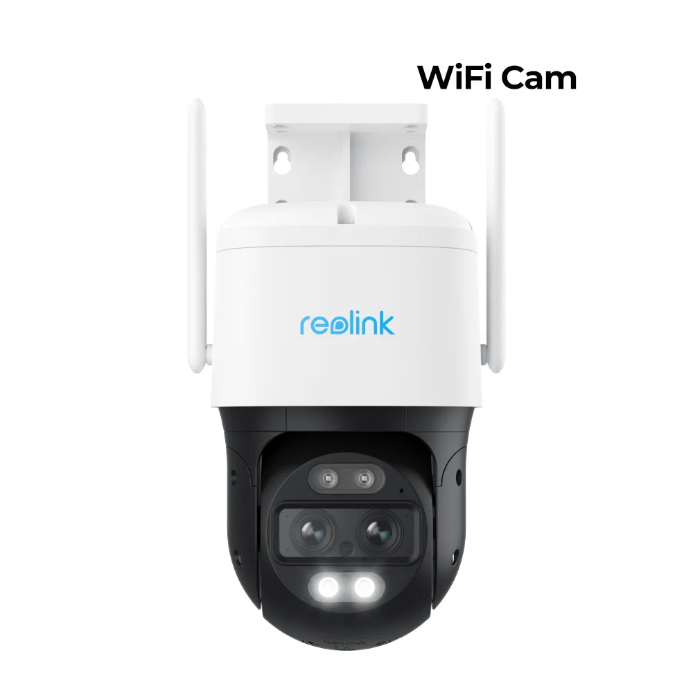Reolink TrackMix Series Poe & WiFi Camera 4k Dual Lens PTZ Auto Tracking Outdoor Pet Car Human Detection 8MP IP Security Camera