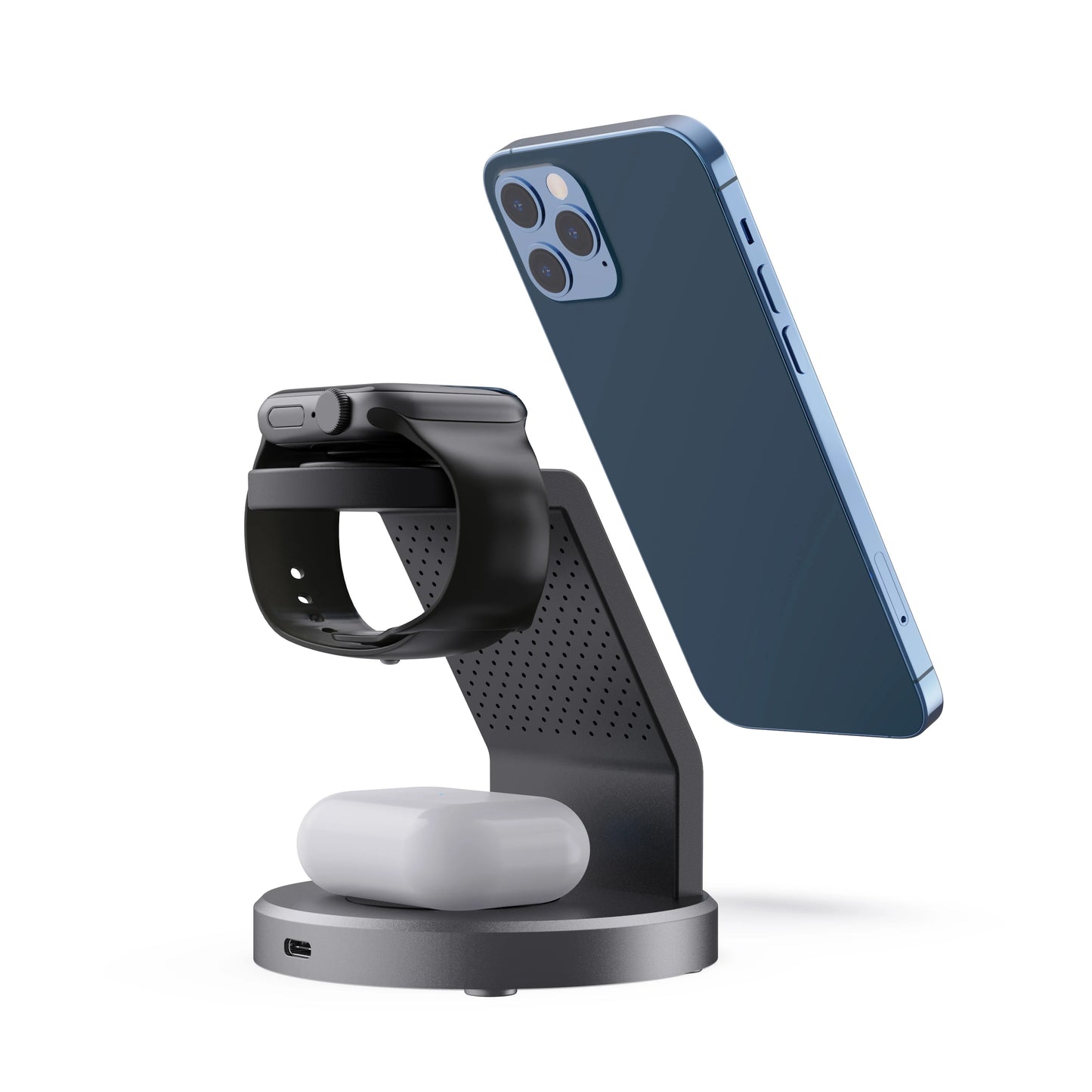 Magnetic Wireless 3in1 Charger Station 15W for Multiple Devices Wireless Charger Stand Charger Dock for Phone Smart Watch And Ea
