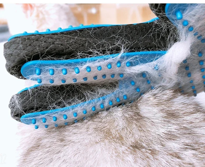Pet Grooming Gloves Pets Hair Removal Brush Gloves Cats Dogs Horses Bath Brush Cleaning Massage Gloves Practical Pet Products