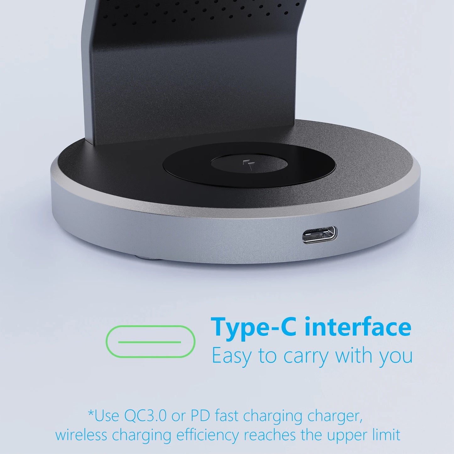 Magnetic Wireless 3in1 Charger Station 15W for Multiple Devices Wireless Charger Stand Charger Dock for Phone Smart Watch And Ea