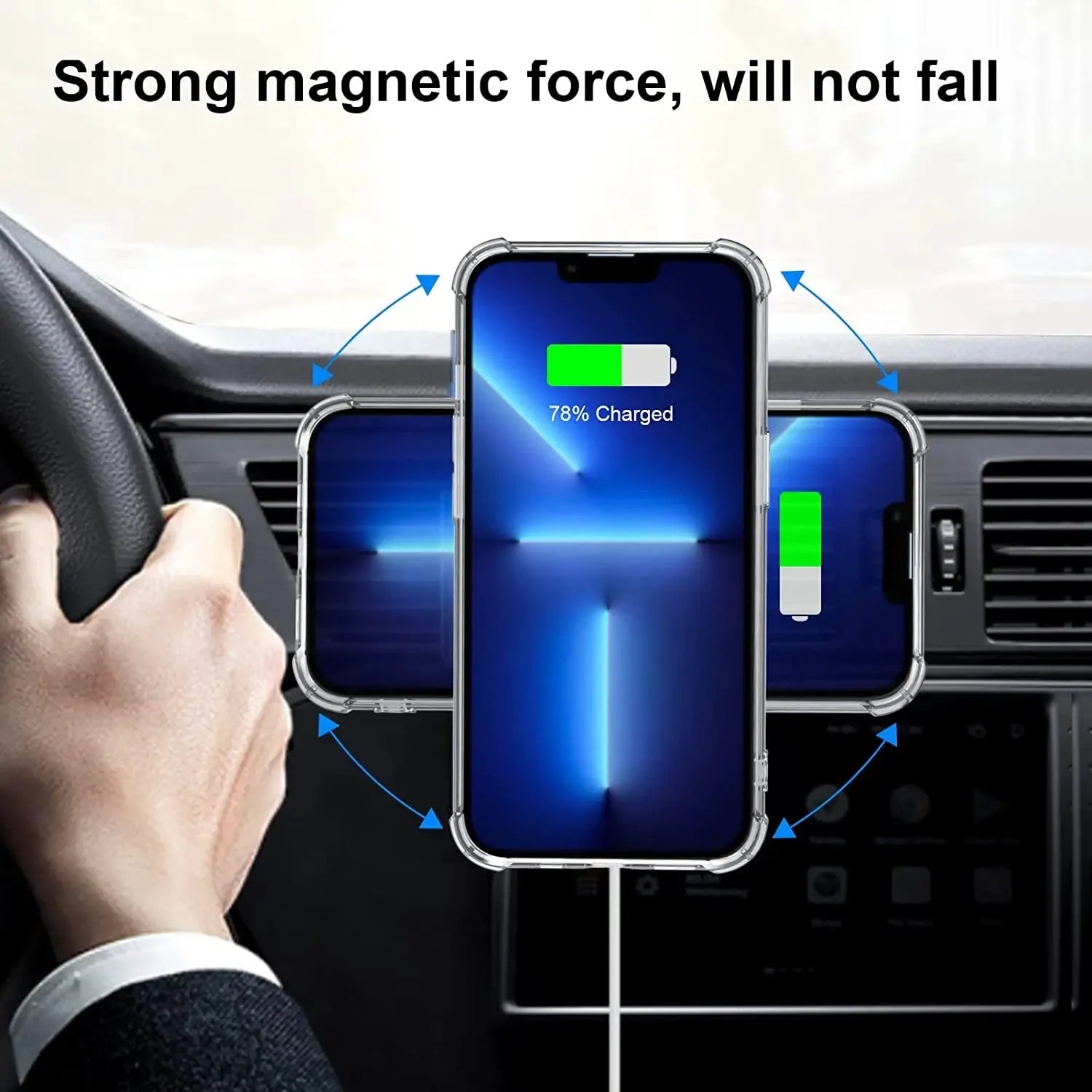 2024 Stainless Steel Universal Magnetic Metal Plate Ring For Magsafe Wireless Charger Iron Sheet Sticker Magnet Car Phone Holder