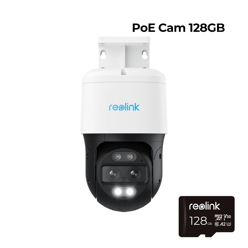 Reolink TrackMix Series Poe & WiFi Camera 4k Dual Lens PTZ Auto Tracking Outdoor Pet Car Human Detection 8MP IP Security Camera
